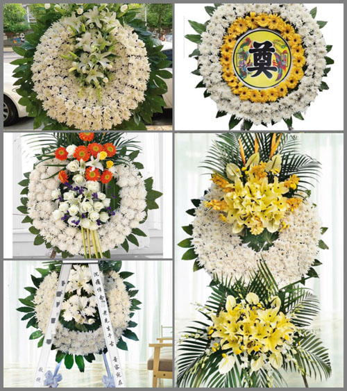 山东青岛黄岛区王台镇沙沟中村花圈速递